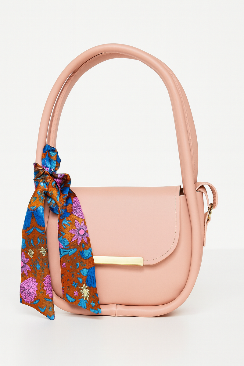 Soft Hobo Shoulder Bag(Pink)